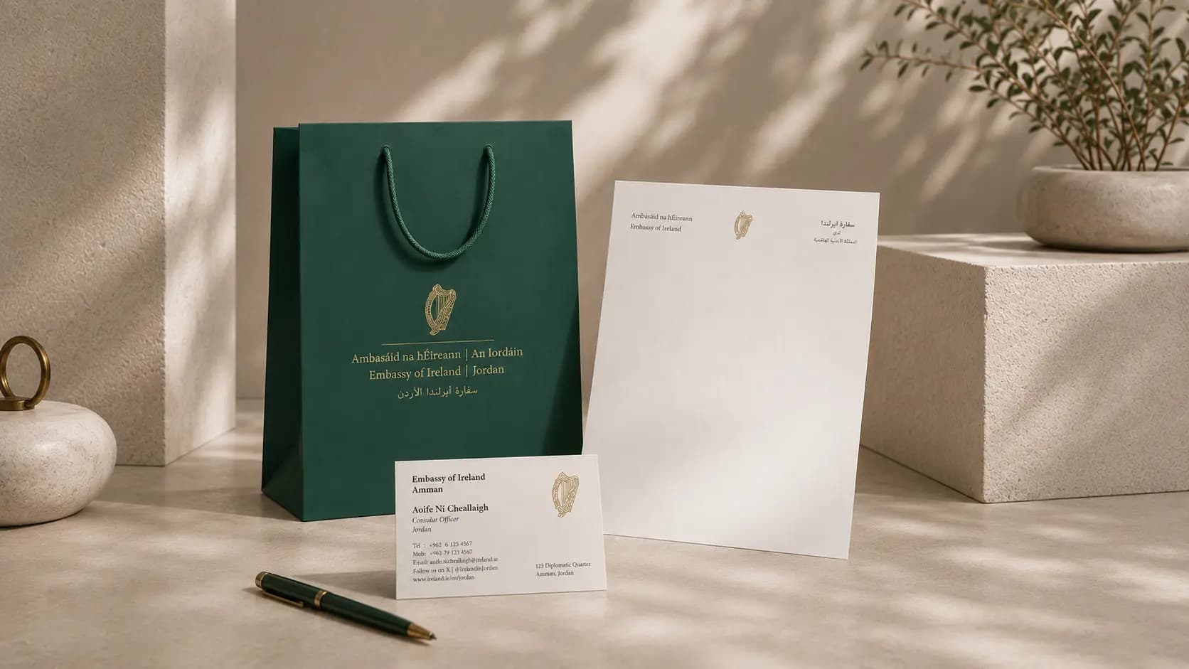 Embassy of Ireland — Stationery & Bags