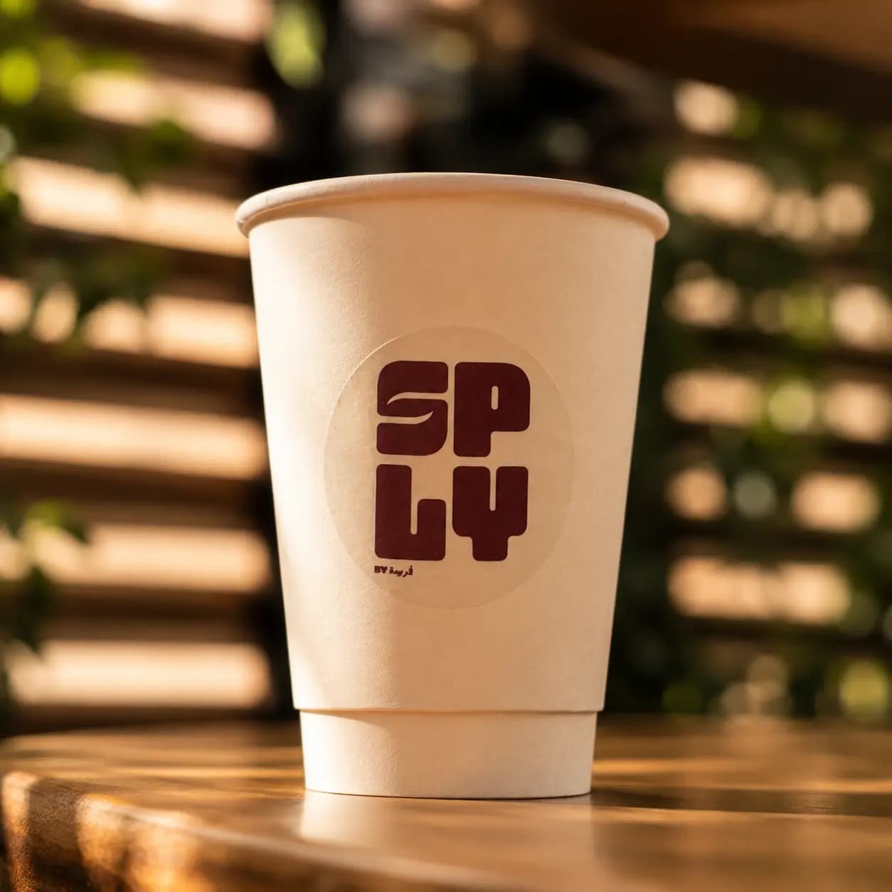 SPLY — Signage & Coffee Cups