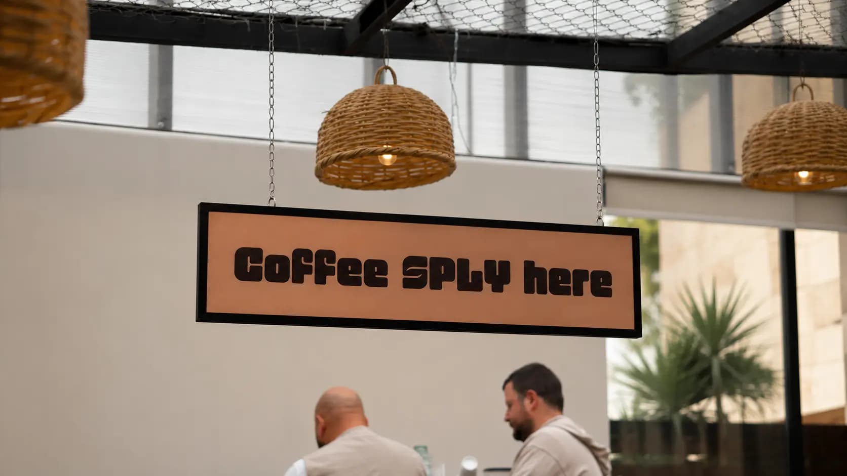 SPLY — Signage & Coffee Cups